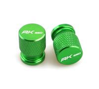 Cappucci delle valvole per motociclette Per KYMCO AK 550 AK550 Premium 2017-2022 2023 Accessori Moto In Alluminio Coprivalvole Per Pneumatici(Green)