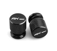 Cappucci delle valvole per motociclette Per KYMCO AK 550 AK550 Premium 2017-2022 2023 Accessori Moto In Alluminio Coprivalvole Per Pneumatici(Black)