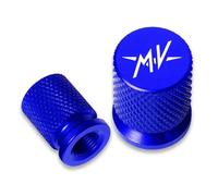 Cappucci delle valvole per motociclette Per MV Agusta F3 675 800 Brutale 800 1000 Turismo Veloce RC Accessori Moto Coprivalvole Pneumatici(Blue)