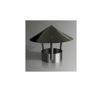 Cappucci e cappucci per camino in acciaio inossidabile, tappo antipioggia zincato, tappo a cono, copertura protettiva per tubi, in metallo, cappello da neve, tubo di scarico con sfiato (13 cm x 30 cm)