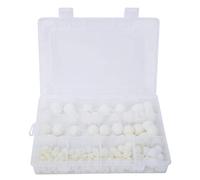 Cappucci esagonali bianchi, 145Pcs Tappo per bullone esagonale Coperchio di protezione dado in gomma bianca per accessori del kit di viti