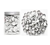 Cappucci flip off bianco da 20 mm-100 Pcs Alluminio-Plastica bianco Caps per flaconcino di vetro