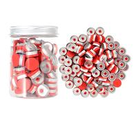 Cappucci flip off rosso da 20 mm-100 Pcs Alluminio-Plastica rosso Caps per flaconcino di vetro