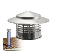 Cappucci for camini in acciaio inossidabile, copertura for tetto di camini, articoli for la casa, for tetti a prova di pioggia e uccelli, adatti a tutte le dimensioni e forme.(200mm)
