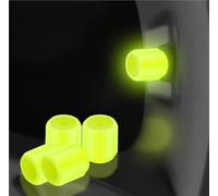Cappucci For Valvole Pneumatici Auto Luminosi Impermeabili, Tappi For Valvole Pneumatici Fosforescenti, Coprivalvole Universali For Auto, Camion, SUV, Moto E Bici(Yellow,12pcs)