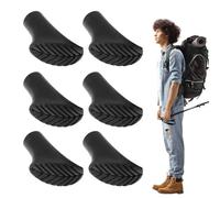 Cappucci per bastone da passeggio - Cuscinetto in antiscivolo | Punte di ricambio affidabili in | Punte per bastoncini da trekking adatte per supporto esterno Trail Walking Pole Protection