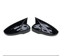 Cappucci per coperture degli specchietti Per Volkswagen Golf 6 MK6 GTI GTD 2009-2013 Specchietto Retrovisore Laterale Copri Specchietto Retrovisore Laterale(Bright black)