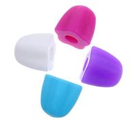 Cappucci per Dentifricio in Silicone 4 Pezzi per Tubetto | Controllo della Quantità, Riduzione dello Spreco, per Bagno e Routine dei Ragazzo Ragazza, Design Floreale