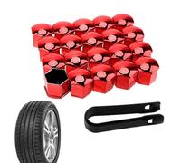 Cappucci Per Di Pneumatici Per Auto - Copri Bullone Dado Ruota Da 20 Pezzi | Cappuccio Protettivo Per Copertura Dado | Tappo A Vite Per Pneumatici Con Strumento Di Rimozione | 17 Mm 19 Mm 21 Mm C