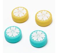 Cappucci per levette analogiche di Nintendo Switch, design ergonomico con motivo a fiori di ciliegio, copertura in silicone morbida al tatto per i