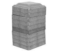 Cappucci per Pali della Ringhiera Quadrati 80x80 Mm 10 Pezzi | Ferro Argento, Installazione Semplice, per Guardrails e Tubi Quadrati in Vari Contesti