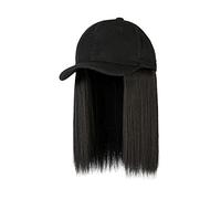 cappucci per parrucche Parrucca sintetica for cappello da baseball con capelli lunghi ondulati capelli finti cappello parrucca estensioni dei capelli berretto da baseball con parrucchino for capelli f