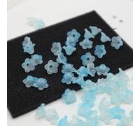 Cappucci per perline a forma di fiore in acrilico, Cappucci di perline fiori in acrilico Perline distanziatrici multicolori 8x12mm 1100/2100 pezzi for gioielli fai da te(Menglan,2100pcs 8x12mm)