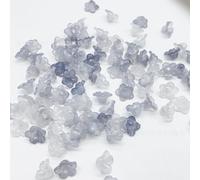 Cappucci per perline a forma di fiore in acrilico, Cappucci di perline fiori in acrilico Perline distanziatrici multicolori 8x12mm 1100/2100 pezzi for gioielli fai da te(Grey,1100pcs 8x12mm)