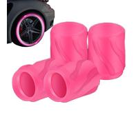 Cappucci per valvole fosforescenti,Cappucci per valvole fluorescenti Tappi | Accessori decorativi Accessori per la guida in bicicletta per la maggio Rosa