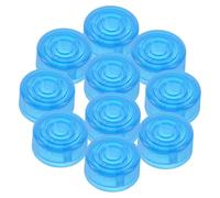 Cappucci Protezione per Manopole Pedali Chitarra Blu 10 Pezzi | Plastica, Facile da Installare, Compatibili Varie Marche, per Pedaliere ed Amplificatori