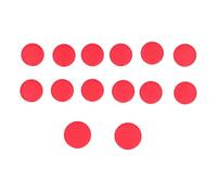 Cappucci pulsanti di ricambio per giochi Cappucci pulsanti meccanici antiscivolo per tastiera per Choc Low Profile V1 Mini Gaming Fight Stick Materiale PC 24mm 28,5mm 14 pezzi (Rossa)