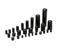 Cappucci terminali con punta in gomma | Vite protettiva for testa con cappuccio in silicone for rivestimento impermeabile(Black,26 mm,20 pcs)