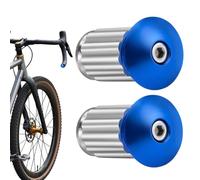 Cappucci Terminali Per Manubrio - Coppia In Lega Di Alluminio Nera, Attrezzatura Per Ciclismo Su Strada, Per Mountain Bike, Controllo Di Guida Sicuro Con Blocco Di Espansione Interna | Tappi