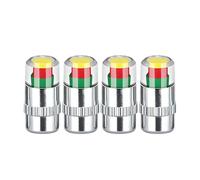 Cappucci Valvola Pressione Pneumatici - Indicatore Sensore Rame 2,4 Bar 36 Psi | Coperchi Dello Stelo Della Valvola Display A Tre Colori Di Facile Lettura | Per Il Settore Automobilistico, Auto