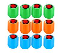Cappucci Valvole Luminosi Auto, 12 pezzi, tappi copripolvere, tappino bici, cappuccio valvola, Universali Teschio Coperchio Tappi Valvole Luminosi Auto, per valvole, moto, rimorchi e biciclette