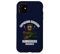 Cappuccino Assassino Bombardiro Crocodilo Italiano Brainrot Custodia per iPhone 11