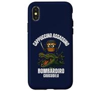 Cappuccino Assassino Bombardiro Crocodilo Italiano Brainrot Custodia per iPhone X/XS