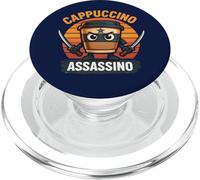 Cappuccino Assassino Italiano Brainrot Meme Cute Ninja Kids PopSockets PopGrip per MagSafe