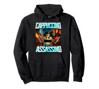 Cappuccino Assassino Italiano Brainrot Meme Ninja Giapponese Felpa con Cappuccio