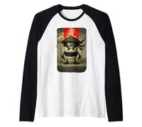 Cappuccino Assassino Italiano Brainrot Meme Ninja Giapponese Maglia con Maniche Raglan
