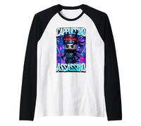 Cappuccino Assassino Italiano Brainrot Meme Ninja Giapponese Maglia con Maniche Raglan