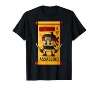 Cappuccino Assassino Italiano Brainrot Meme Ninja Giapponese Maglietta