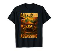 Cappuccino Assassino Italiano Brainrot Meme Ninja Giapponese Maglietta