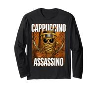 Cappuccino Assassino Mummia Summerween Italiano Brainrot Meme Maglia a Manica