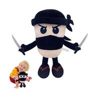 Cappuccino Assassino Peluche, Peluche Italian Brainrot, Pelu-che Cappuccino Assassino Divertente, Tralalalero Tralala Plush, Tung Tung Tu-ng Sahur Pelu-che, Cuscino Divertente per Bambini e Adulti