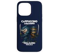 Cappuccino Assassino Tralalero Tralala Italiano Brainrot Meme Custodia per iPhone 14 Pro Max