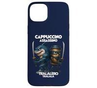 Cappuccino Assassino Tralalero Tralala Italiano Brainrot Meme Custodia per iPhone 15 Plus