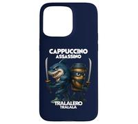 Cappuccino Assassino Tralalero Tralala Italiano Brainrot Meme Custodia per iPhone 15 Pro Max
