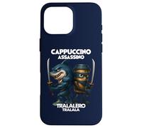 Cappuccino Assassino Tralalero Tralala Italiano Brainrot Meme Custodia per iPhone 16 Pro Max