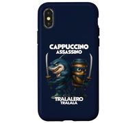Cappuccino Assassino Tralalero Tralala Italiano Brainrot Meme Custodia per iPhone X/XS