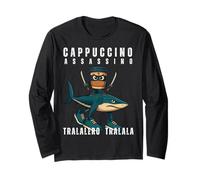 Cappuccino Assassino Tralalero Tralala Italiano Brainrot Meme Maglia a Manica