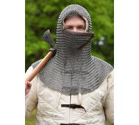 Cappuccio A Catena Con Mascherina Triangolare, ID8mm, Non Trattato