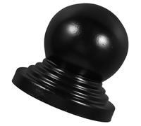 Cappuccio a Forma di Palla Nero in Ferro per Ringhiere e Recinzioni 90 MM | Facile Installazione, Copertura Protettiva Decorativa, Resistente alla Deformazione, per Corrimano e Spazi Esterni