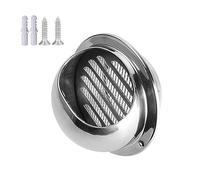 Cappuccio A Griglia Di Ventilazione Rotonda Esterno, Griglia Di Ventilazione In Acciaio Inox, Griglia Di Ventilazione A Sfera, Cappa Di Scarico In Acciaio Inox, Presa Di Ventilazione A Parete (Color