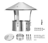 Cappuccio Antipioggia per Camino con Viti Regolabili per una Facile Installazione Copertura del Condotto di Scarico per Camino Design Conico Superiore del Camino Cappello(240mm/9.45inch)