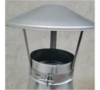 Cappuccio Antipioggia Zincato, Copertura della Canna Fumaria, Copertura Antipioggia per Tubi, Cappuccio di Protezione del Tetto Zincato, Tappo di Scarico Rotondo Superiore, Coper, d15cm/5.91in