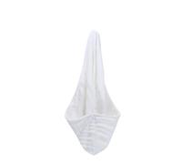 Cappuccio asciugacapelli, cuffia da doccia, Asciugamano turbante for capelli in pile corallo, cuffia da doccia, uso salone, poliestere multicolore 25x66 cm(White)