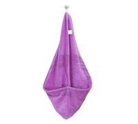 Cappuccio asciugacapelli, cuffia da doccia, Asciugamano turbante for capelli in pile corallo, cuffia da doccia, uso salone, poliestere multicolore 25x66 cm(Purple)