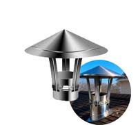 Cappuccio Camino Regolabile Conico, Cappello Del Camino Da Tetto In Acciaio Inox 5-30cm, Sfiato Camino Da Tetto Resistente Alle Intemperie per Camino Tettoia Cucine Della Stufa(12cm)