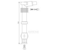 Cappuccio candela 13293/5 BREMI per AUDI 100 C4 Avant V8 A6 C4 Avant A6 C4